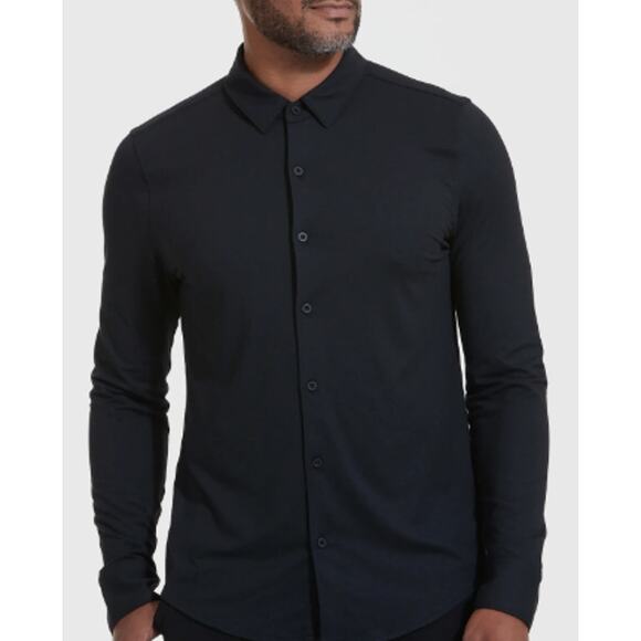 New True Classic Men's Black Long Sleeve Do-It-All Comfort Shirt Size XL - Picture 1 of 3
